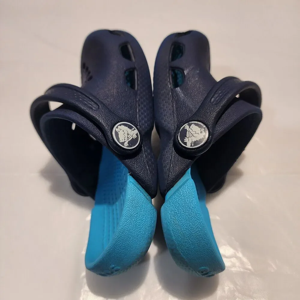 CROCS Childrens Toddler Electro Clogs Navy / Electric Blue - Slip On - SIZE C 6